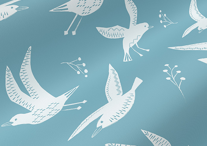 Seagulls, Seafoam - Roller Blind - Image 4